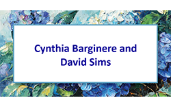 Cynthia Barginere and David Sims