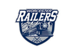 A logo of the Worcester Railers