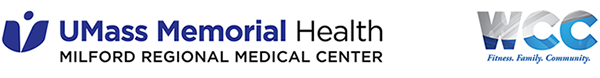 UMass Memorial Health - Milford Regional Medical Center and Whitin Community Center logos