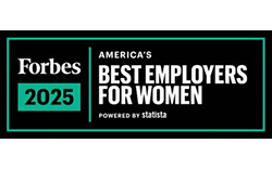 The Forbes Best Employers for Women 2025 logo.