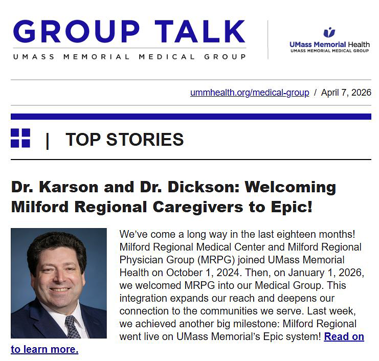 The latest issue of Group Talk.