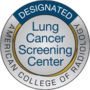 American College of Radiology badge, indicating a designated Lung Cancer Screening Center