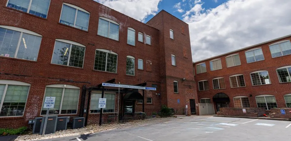 The red brick exterior of Community Healthlink at 40 Spruce in Leominster. 