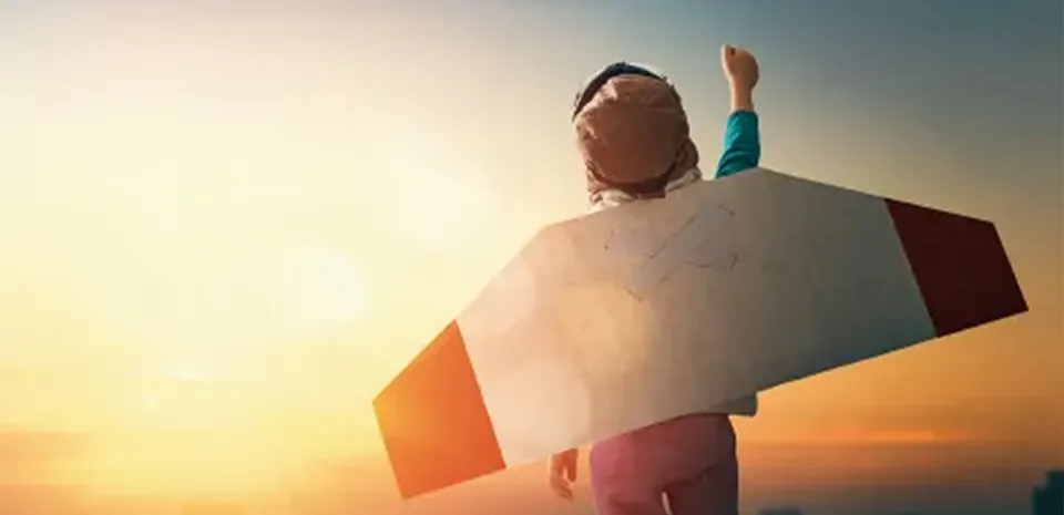 child enjoying the outdoors