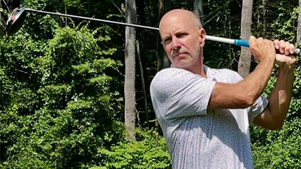 Jeff Stiles, a patient of Dr. Young Ho Oh's, is overcoming neck and shoulder pain.