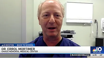 Dr. Errol Mortimer, specializing in pediatric orthopedics at the Medical Center, speaks about backpack weight and pain in children.